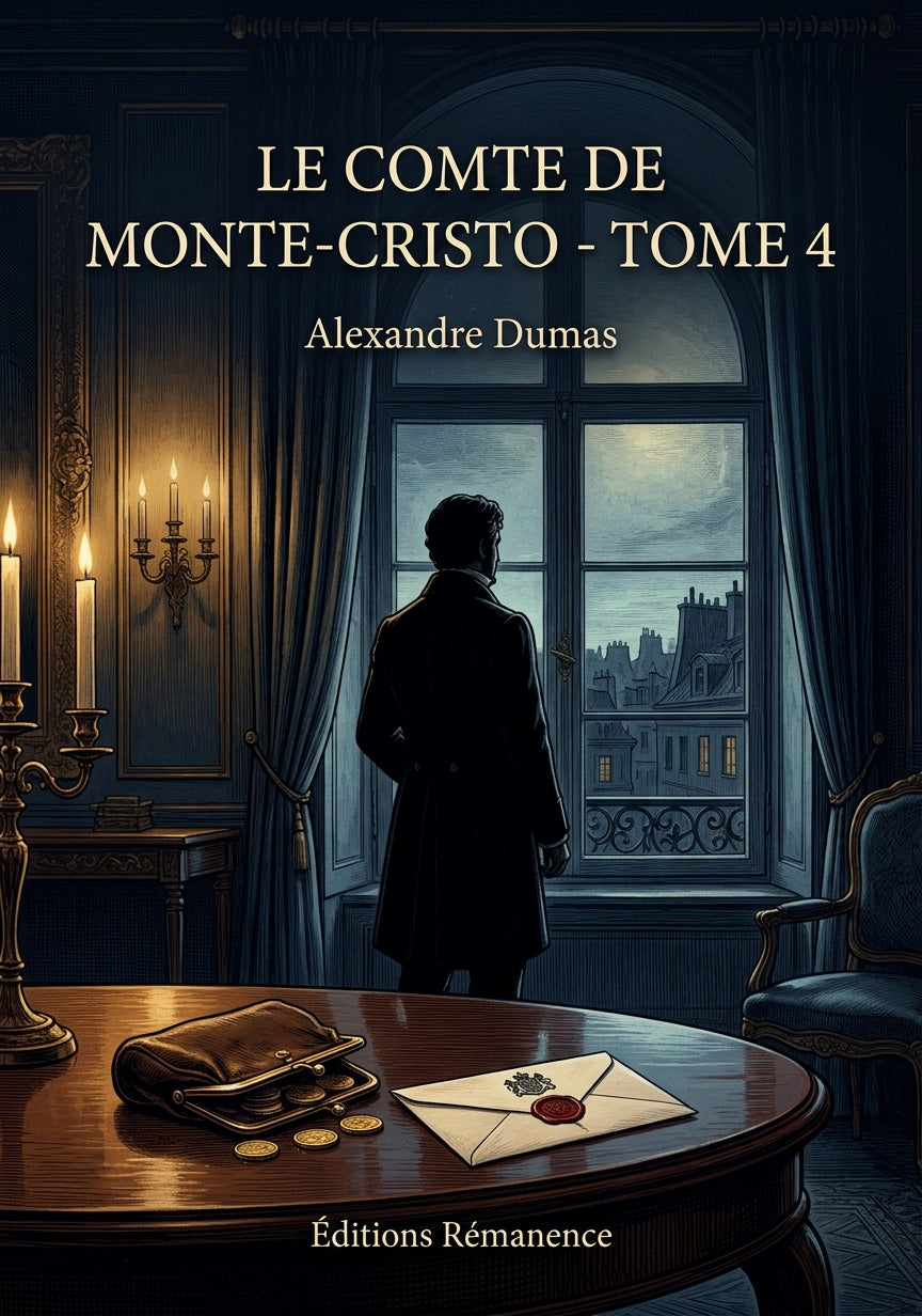 Livre Le Comte de Monte-Cristo - Tome 4 par Alexandre Dumas - Couverture - Editions Remanence
