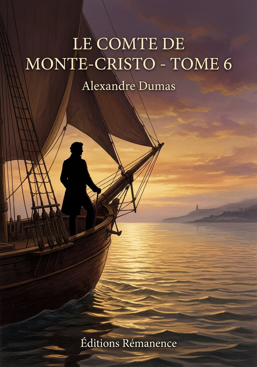 Livre Le Comte de Monte-Cristo - Tome 6 par Alexandre Dumas - Couverture - Editions Remanence