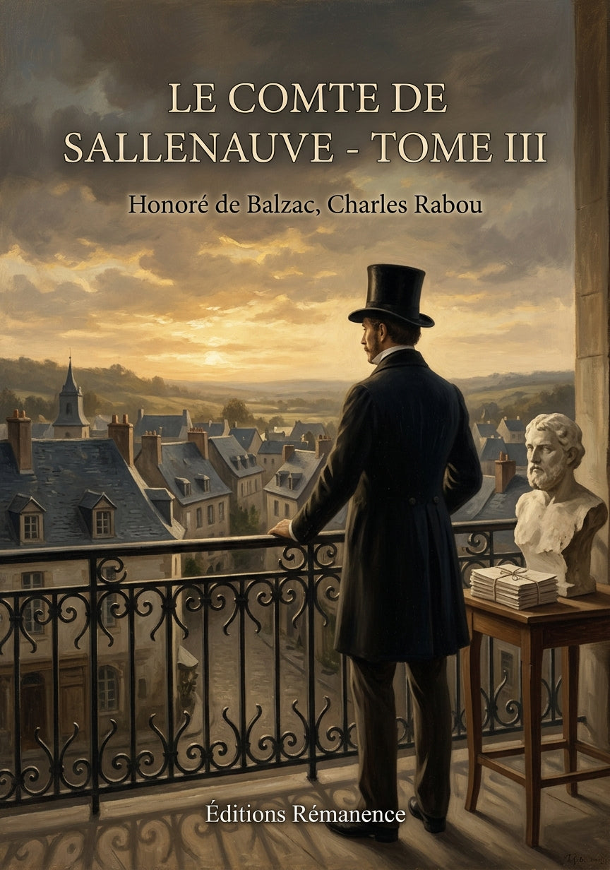 Livre Le Comte de Sallenauve - Tome III par Honoré de Balzac, Charles Rabou - Couverture - Editions Remanence