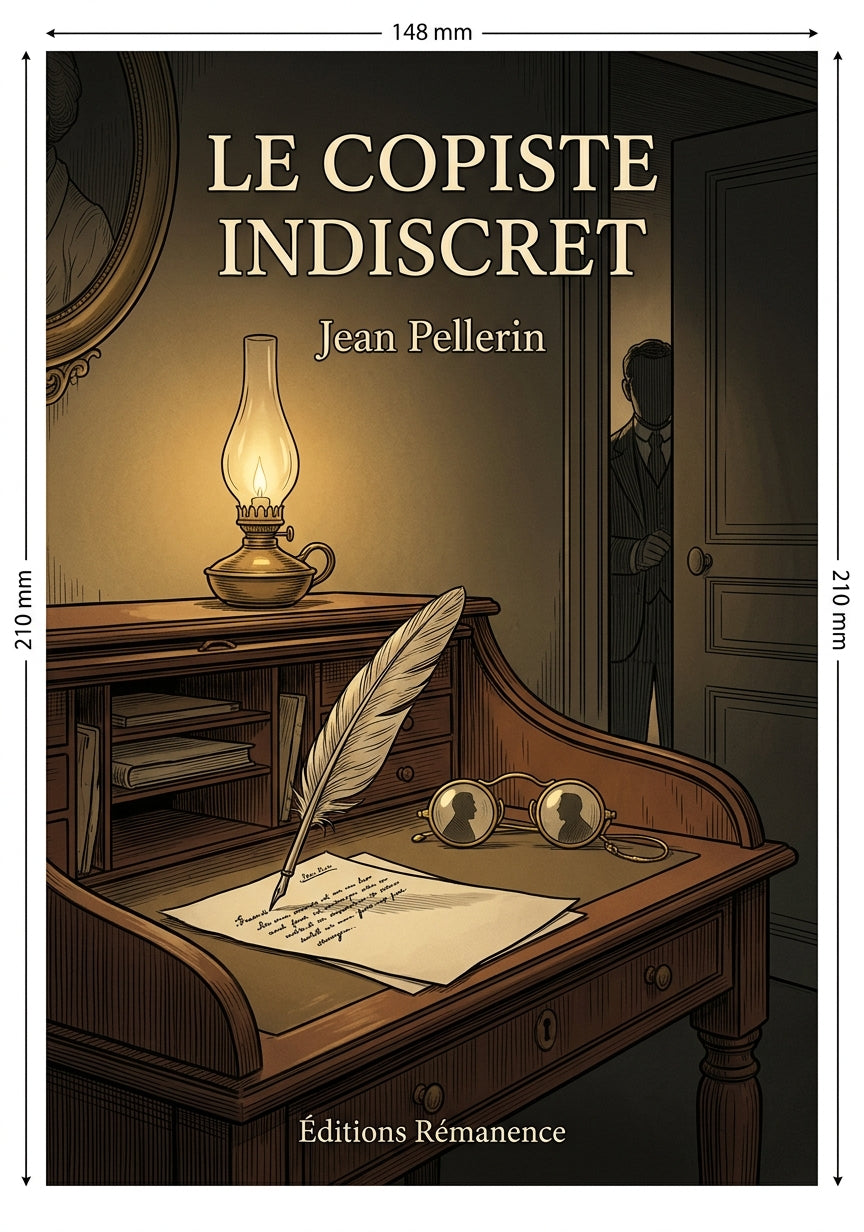 Livre Le Copiste indiscret par Jean Pellerin - Couverture - Editions Remanence