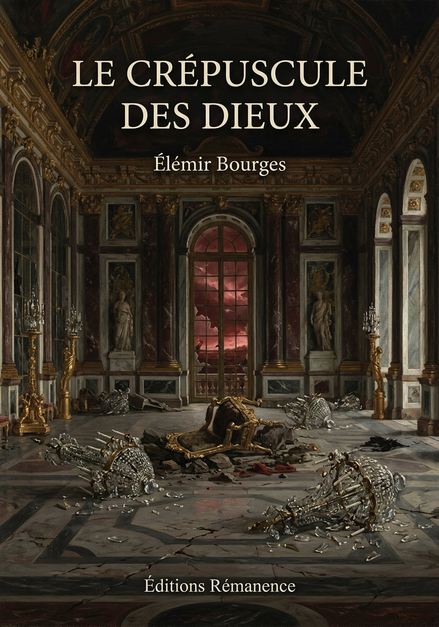 Livre Le Crépuscule des dieux par Élémir Bourges - Couverture - Editions Remanence