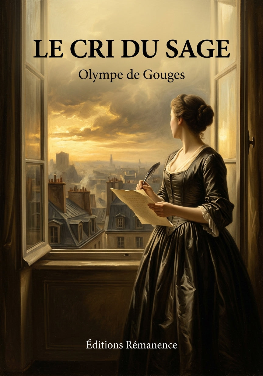 Livre Le Cri du sage par Olympe de Gouges - Couverture - Editions Remanence