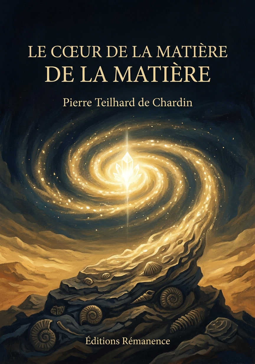 Livre Le Cœur de la Matière par Pierre Teilhard de Chardin - Couverture - Editions Remanence