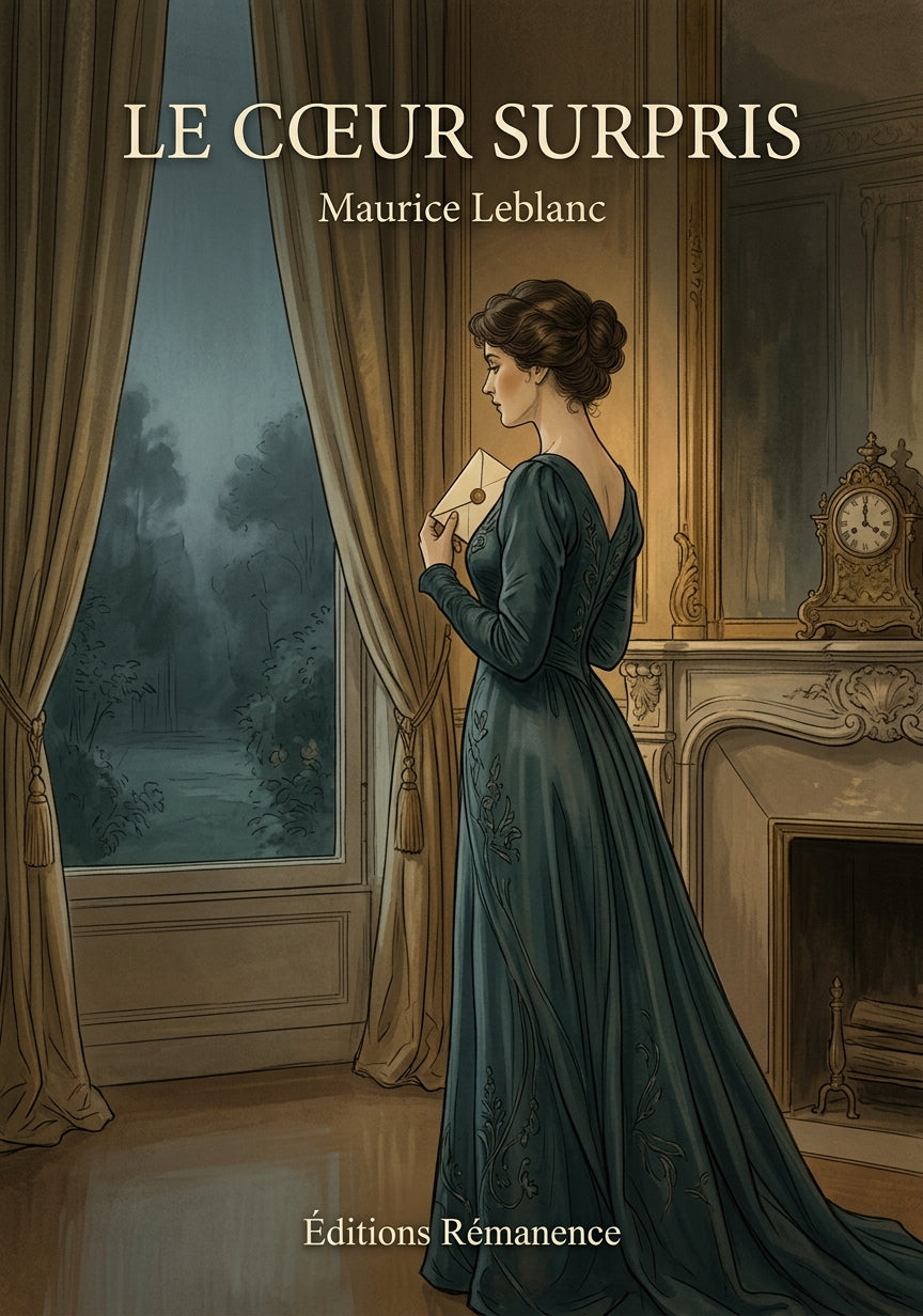 Livre Le Cœur surpris par Maurice Leblanc - Couverture - Editions Remanence