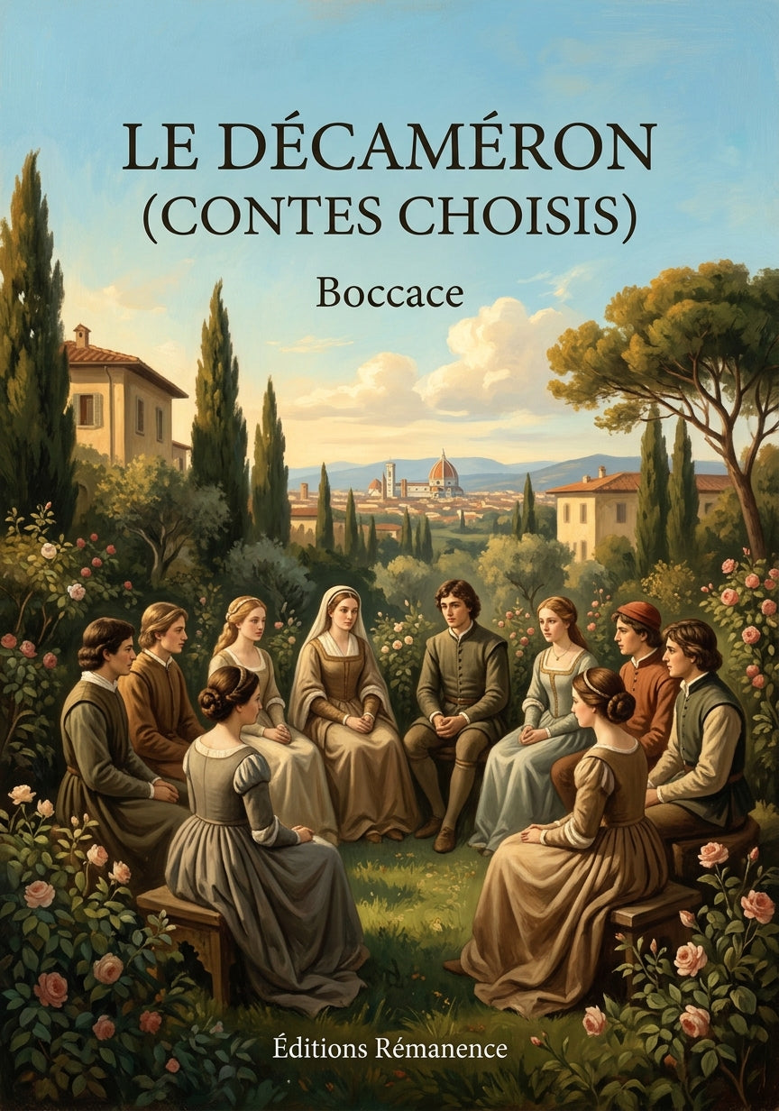 Livre Le Décaméron (Contes choisis) par Boccace - Couverture - Editions Remanence