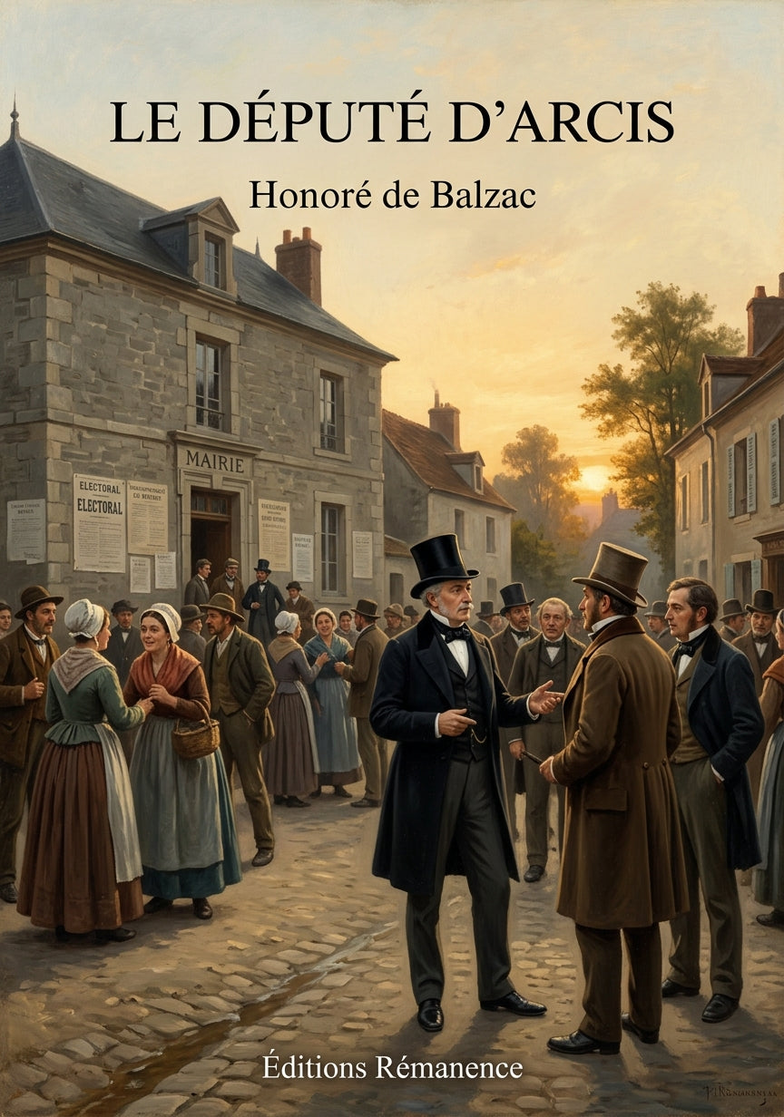 Livre Le Député d’Arcis par Honoré de Balzac - Couverture - Editions Remanence