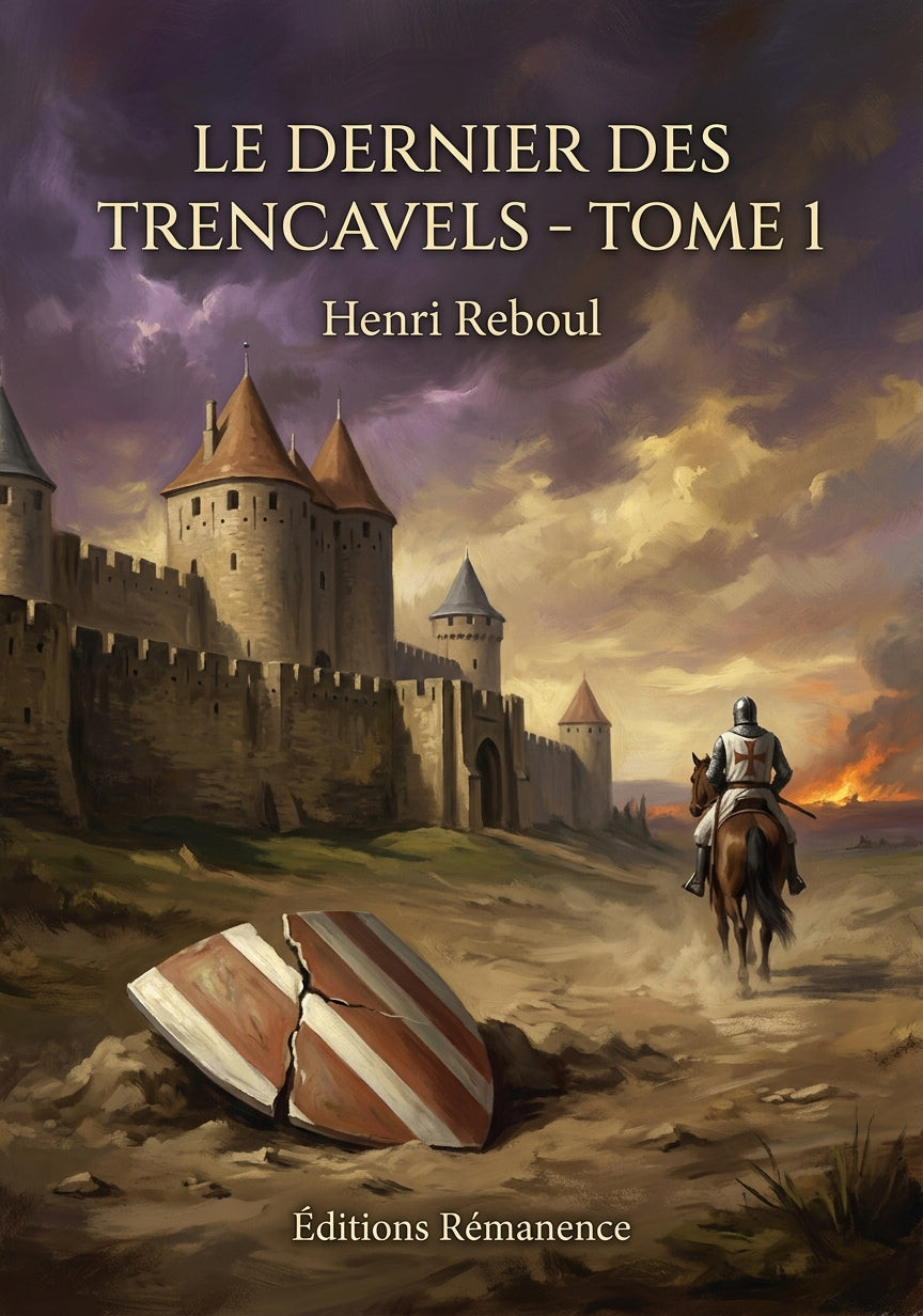 Livre Le dernier des Trencavels - Tome 1 par Henri Reboul - Couverture - Editions Remanence