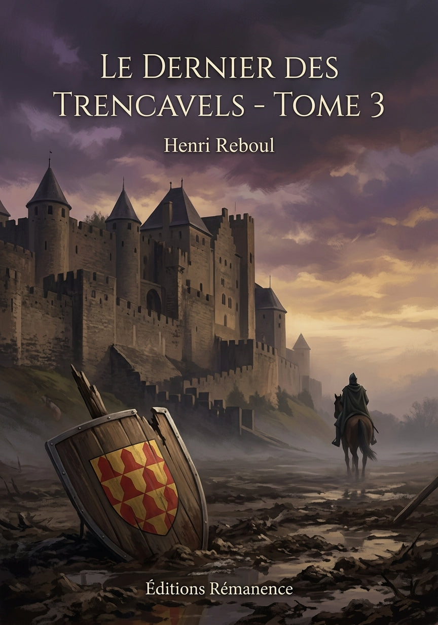 Livre Le dernier des Trencavels - Tome 3 par Henri Reboul - Couverture - Editions Remanence