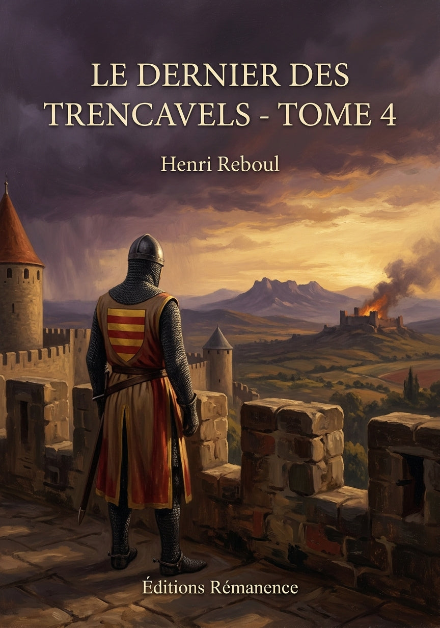 Livre Le dernier des Trencavels - Tome 4 par Henri Reboul - Couverture - Editions Remanence