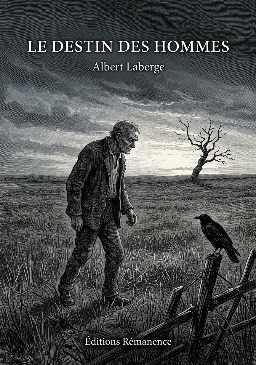 Livre Le destin des hommes par Albert Laberge - Couverture - Editions Remanence