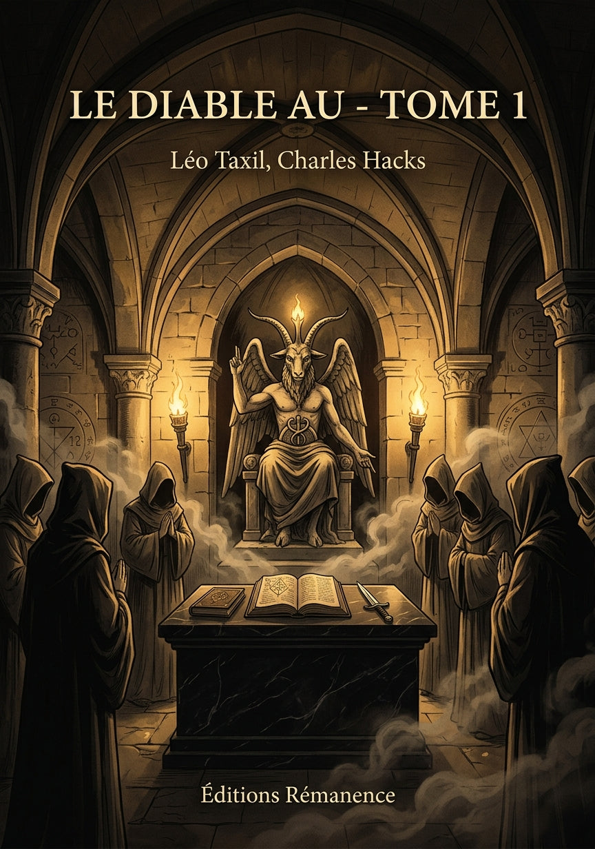 Livre Le diable au - Tome 1 par Léo Taxil, Charles Hacks - Couverture - Editions Remanence