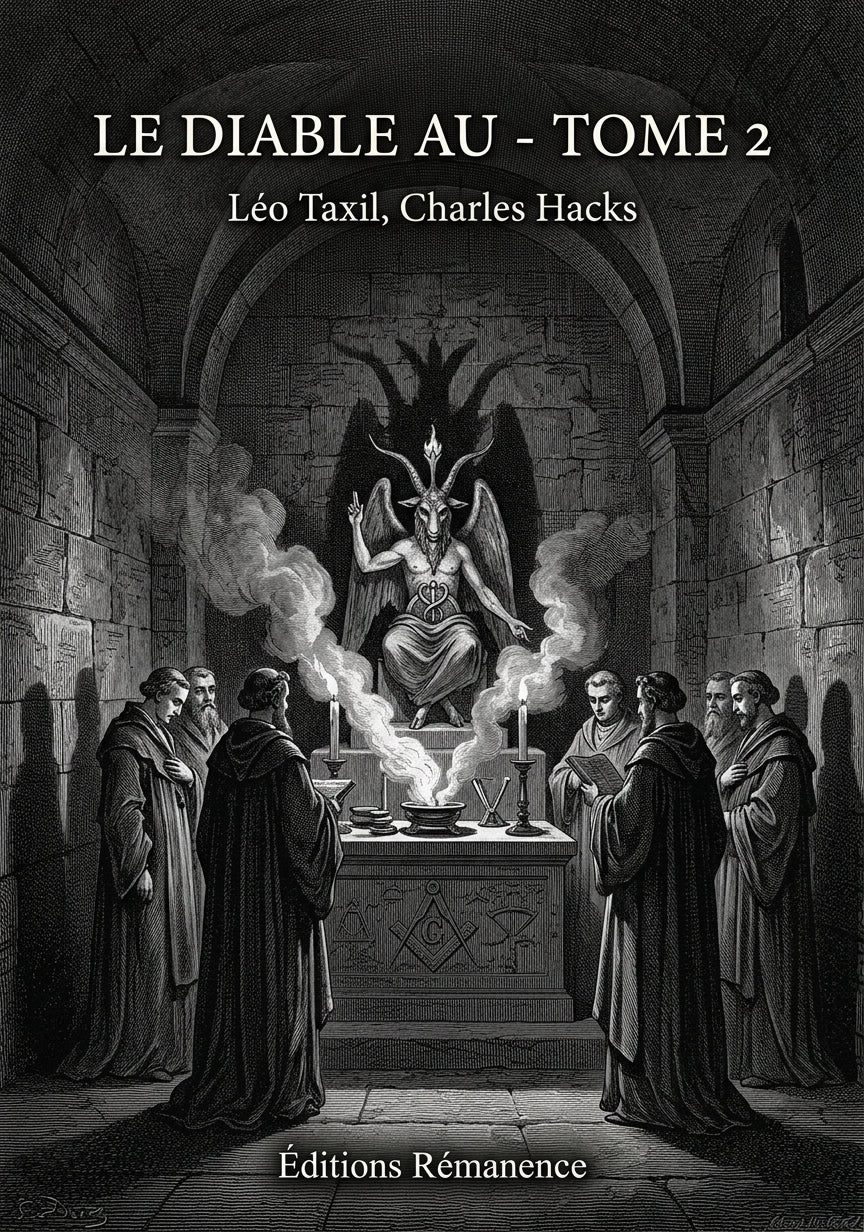 Livre Le diable au - Tome 2 par Léo Taxil, Charles Hacks - Couverture - Editions Remanence