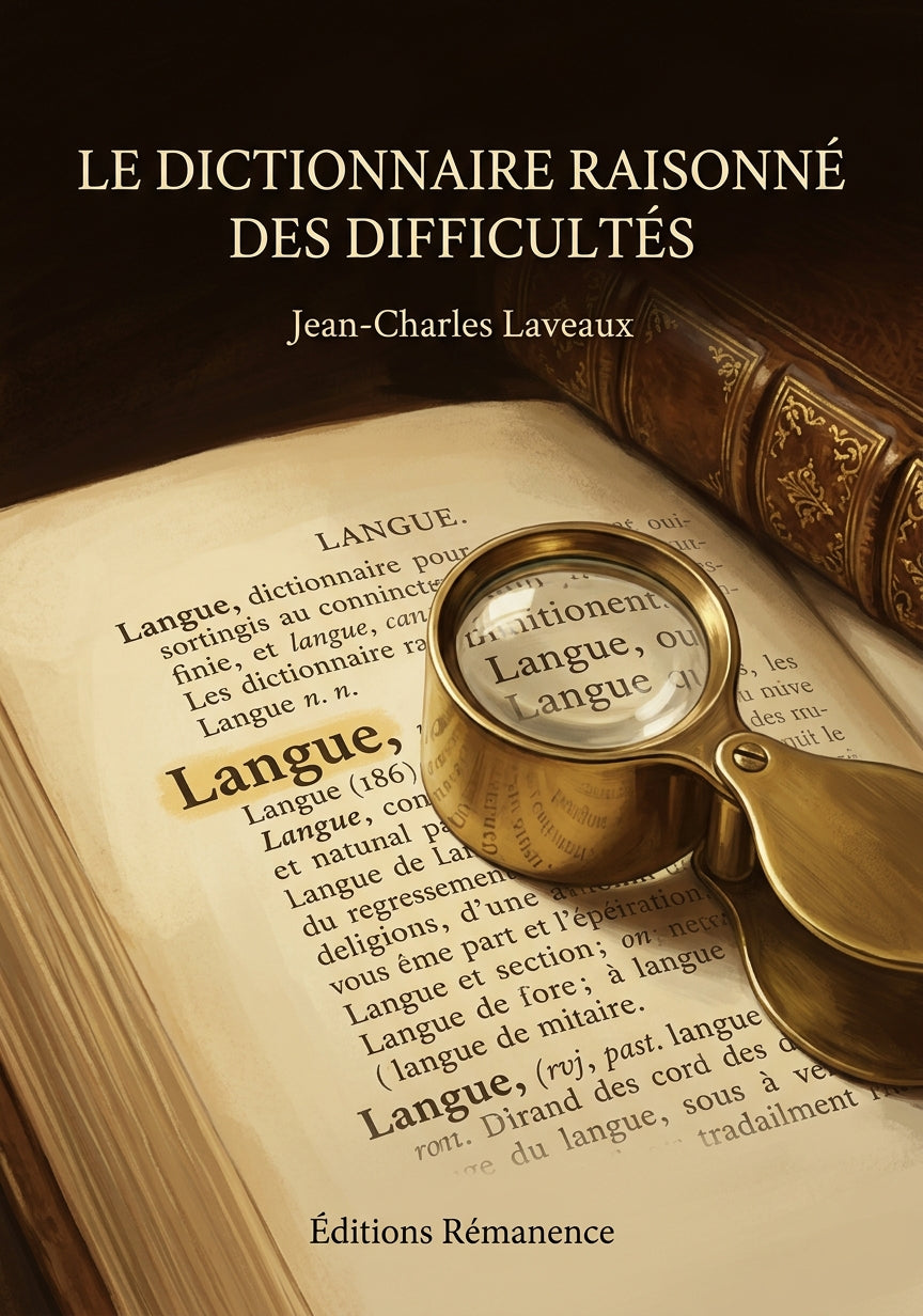 Livre Le Dictionnaire raisonné des difficultés par Jean-Charles Laveaux - Couverture - Editions Remanence