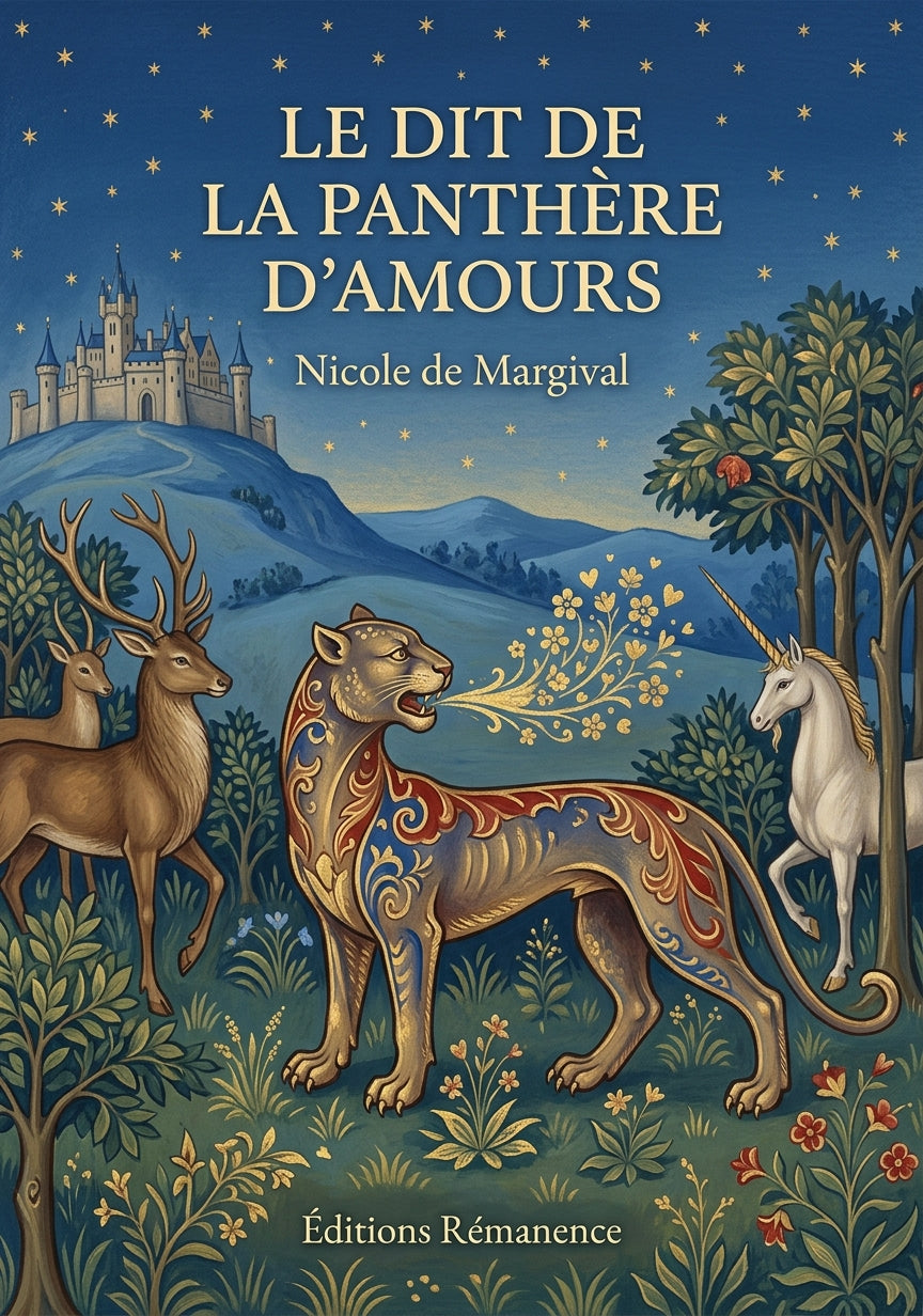 Livre Le dit de la panthère d’amours par Nicole de Margival - Couverture - Editions Remanence