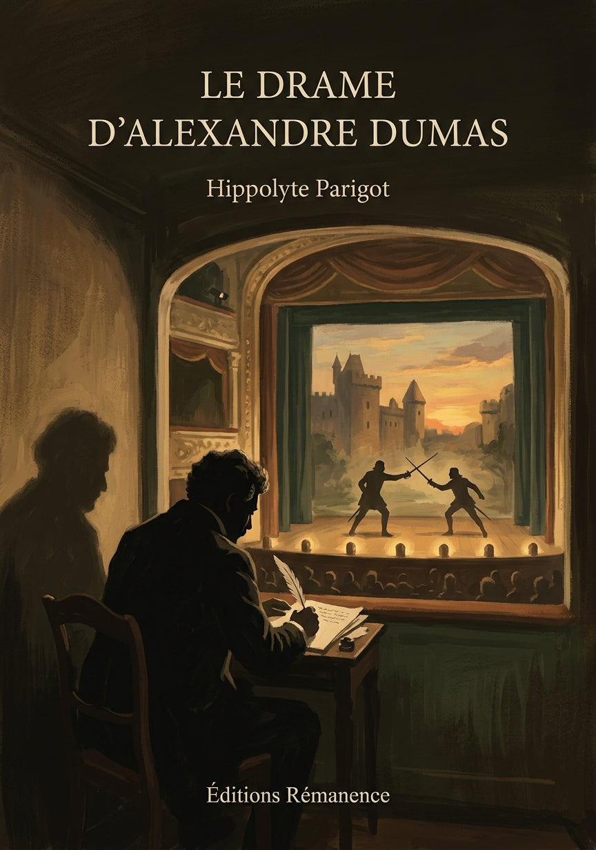 Livre Le Drame d’Alexandre Dumas par Hippolyte Parigot - Couverture - Editions Remanence