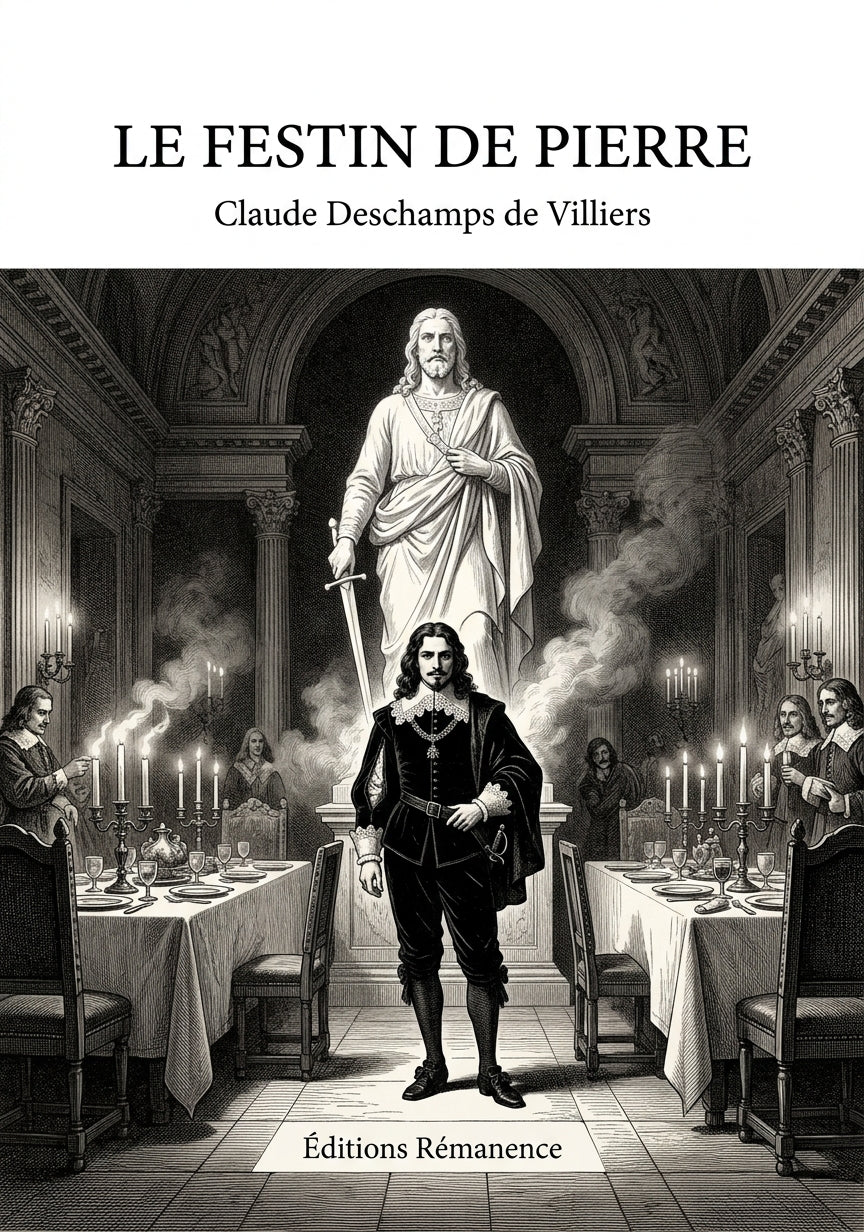 Livre Le Festin de Pierre par Claude Deschamps de Villiers - Couverture - Editions Remanence