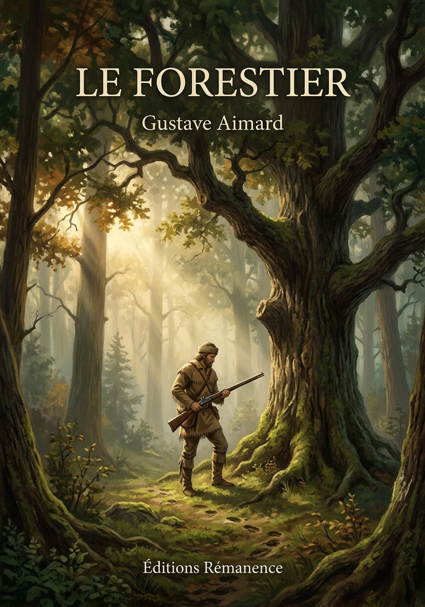 Livre Le Forestier par Gustave Aimard - Couverture - Editions Remanence