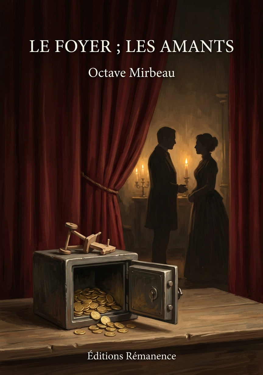 Livre Le Foyer ; Les Amants par Octave Mirbeau - Couverture - Editions Remanence