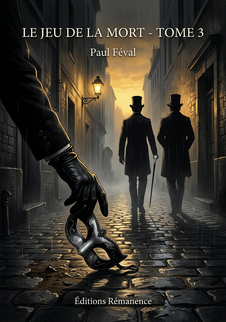 Livre Le Jeu de la Mort - Tome 3 par Paul Féval - Couverture - Editions Remanence