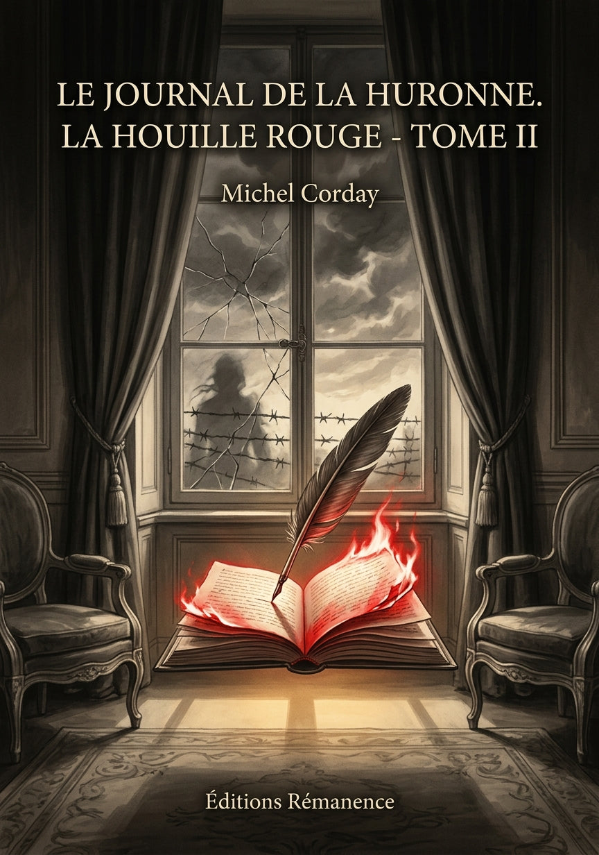 Livre Le Journal de la Huronne. La Houille rouge - Tome II par Michel Corday - Couverture - Editions Remanence
