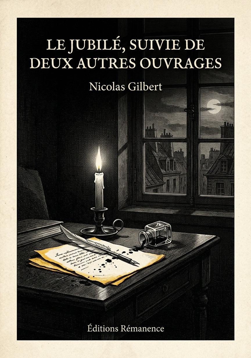 Livre Le Jubilé, suivie de deux autres ouvrages par Nicolas Gilbert - Couverture - Editions Remanence