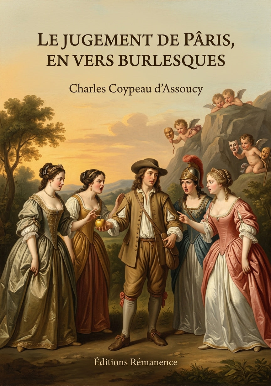 Livre Le Jugement de Pâris, en vers burlesques par Charles Coypeau d’Assoucy - Couverture - Editions Remanence