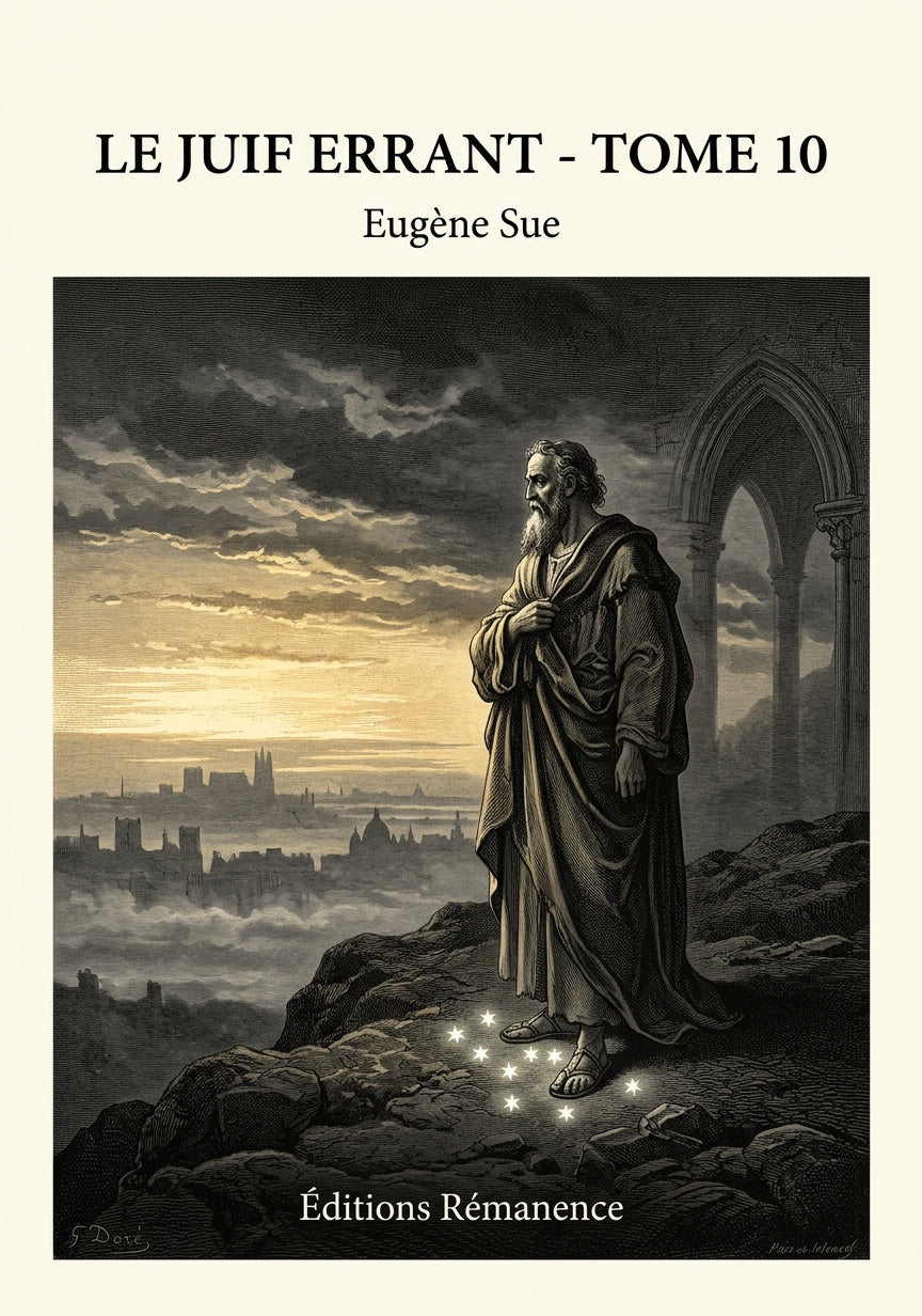 Livre Le Juif errant - Tome 10 par Eugène Sue - Couverture - Editions Remanence