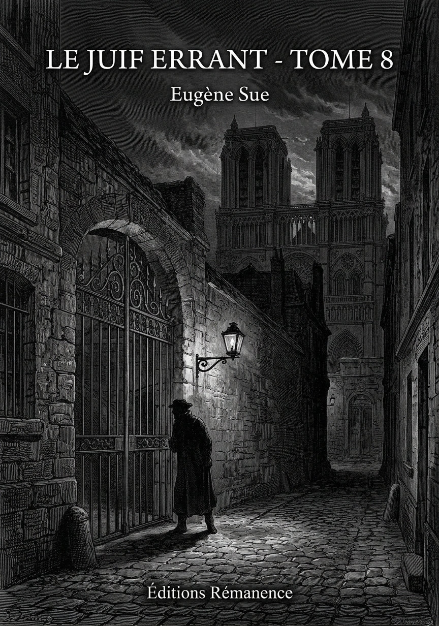 Livre Le Juif errant - Tome 8 par Eugène Sue - Couverture - Editions Remanence