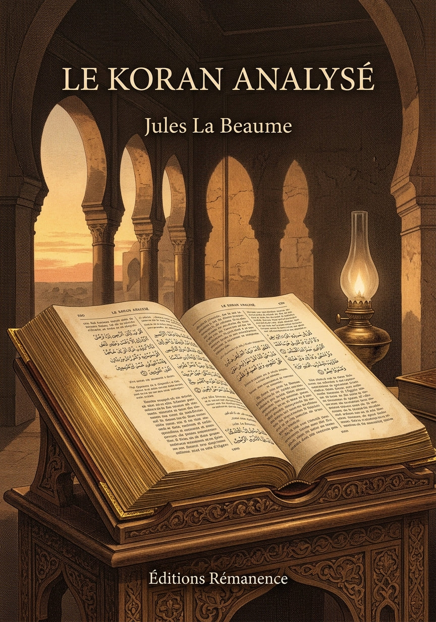 Livre Le Koran analysé par Jules La Beaume - Couverture - Editions Remanence