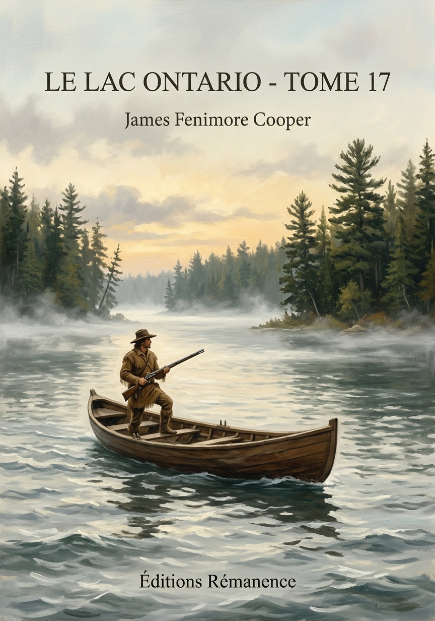 Livre Le Lac Ontario - Tome 17 par James Fenimore Cooper - Couverture - Editions Remanence