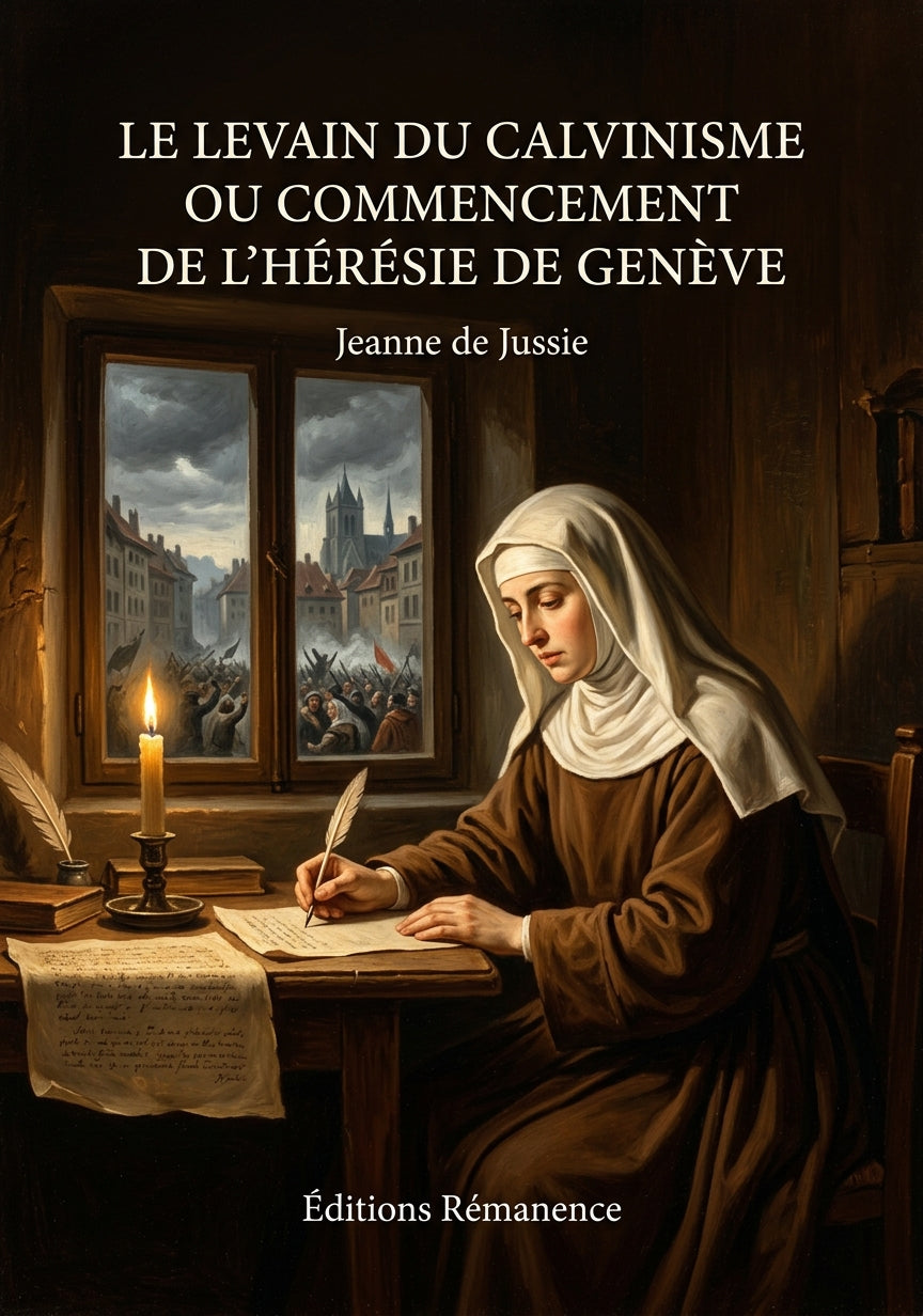 Livre Le Levain du calvinisme ou Commencement de l’hérésie de Genève par Jeanne de Jussie - Couverture - Editions Remanence