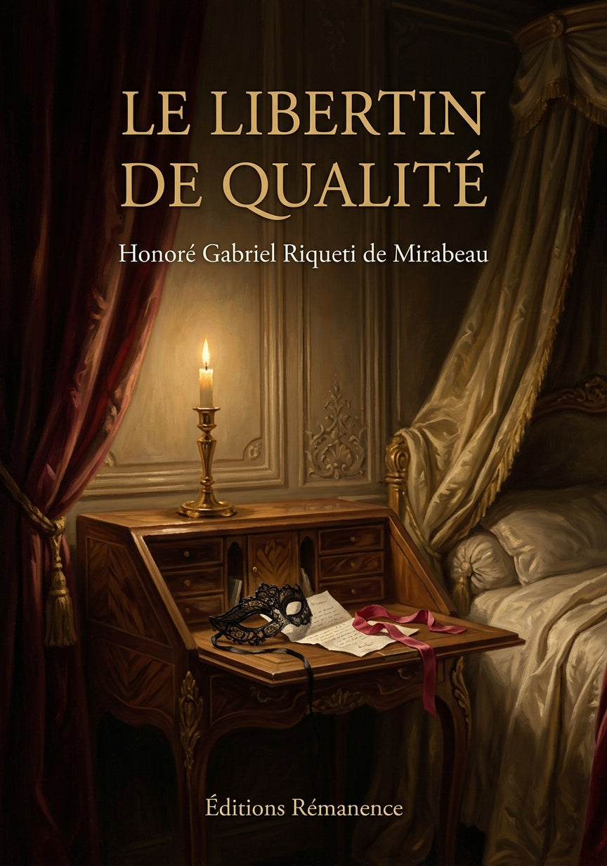 Livre Le Libertin de qualité par Honoré Gabriel Riqueti de Mirabeau - Couverture - Editions Remanence