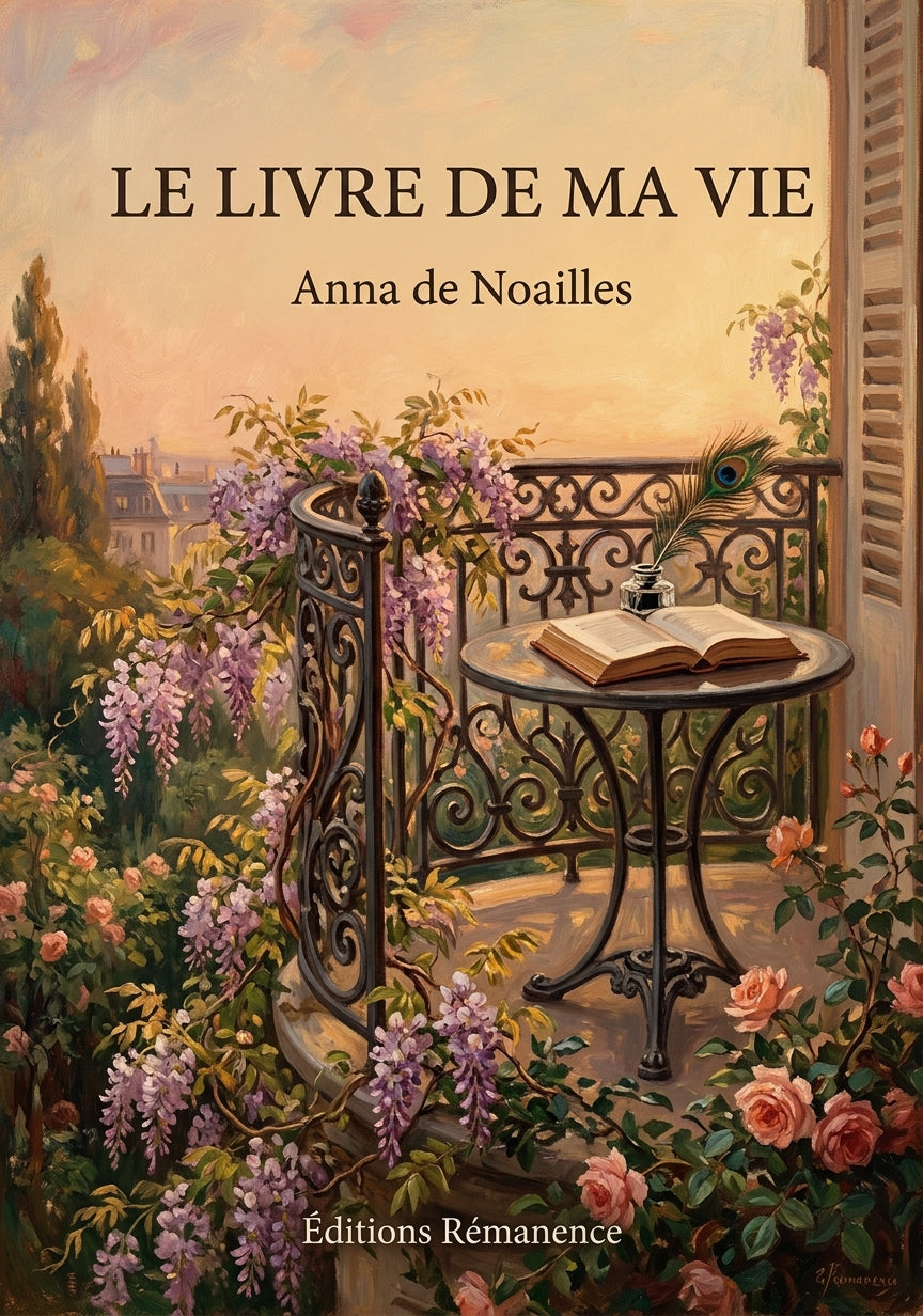 Livre Le Livre de ma vie par Anna de Noailles - Couverture - Editions Remanence