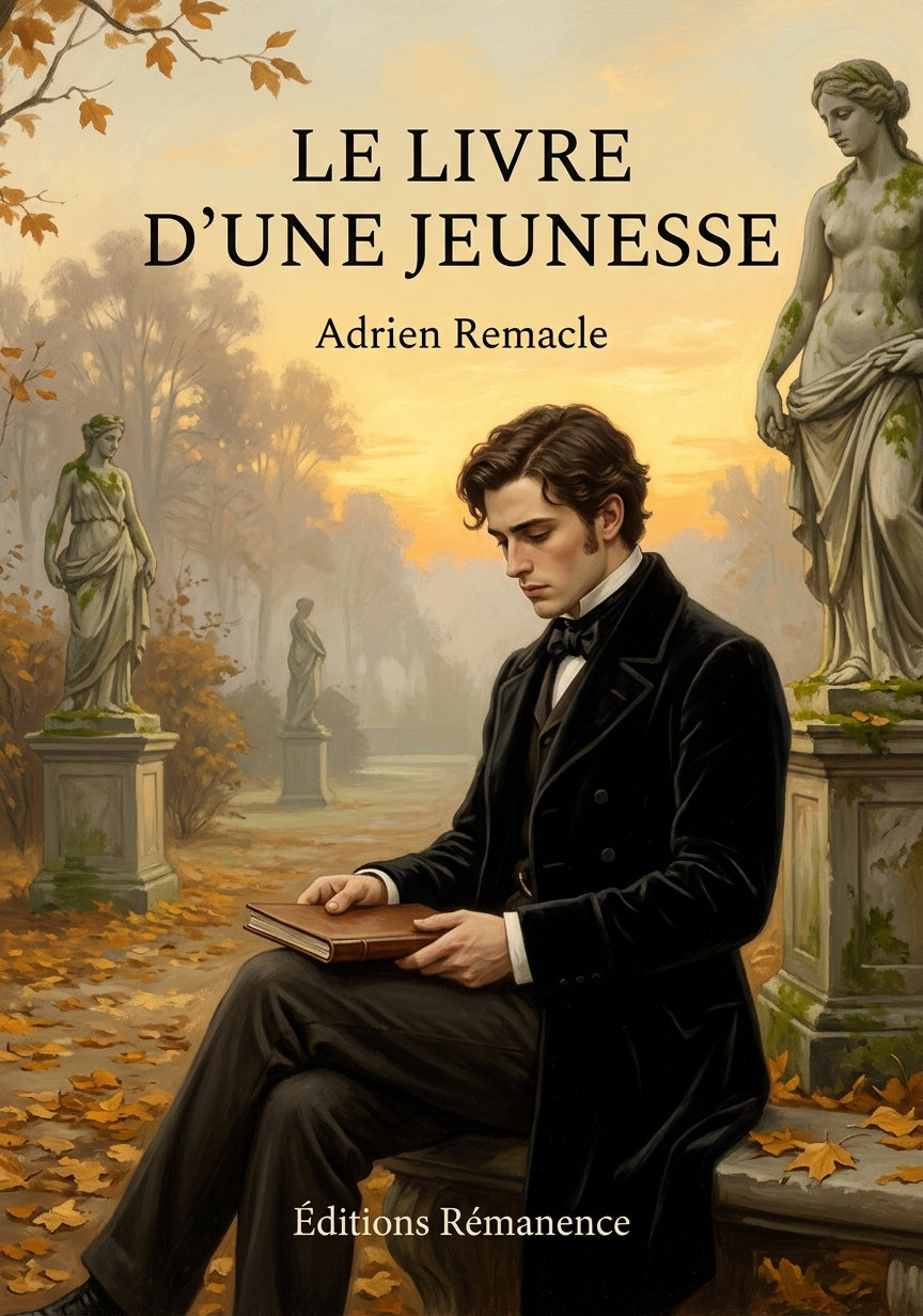 Livre Le Livre d’une jeunesse par Adrien Remacle - Couverture - Editions Remanence