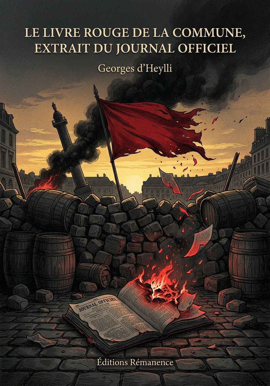 Livre Le Livre rouge de la Commune, extrait du Journal officiel par Georges d’Heylli - Couverture - Editions Remanence