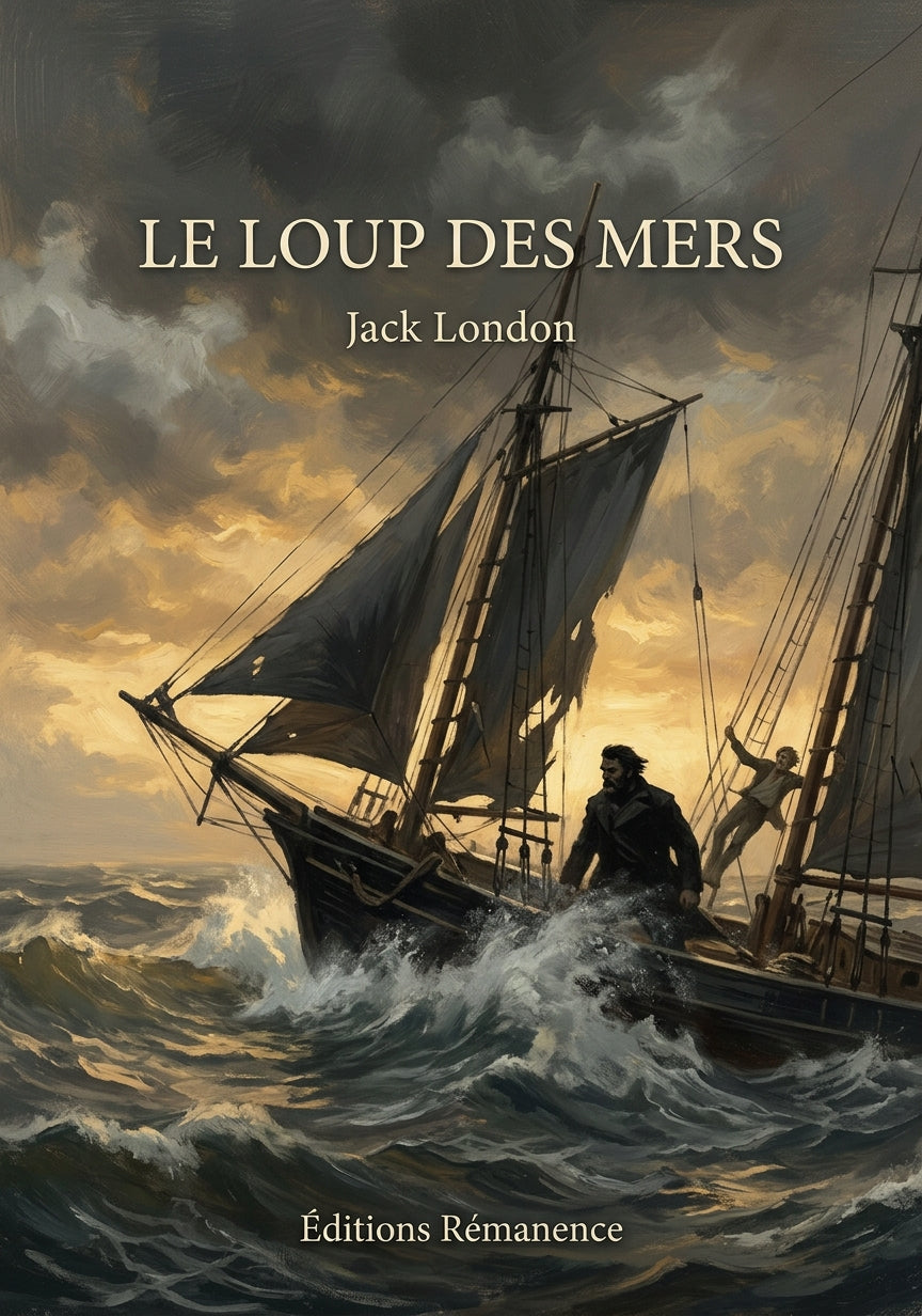 Livre Le Loup des mers par Jack London - Couverture - Editions Remanence