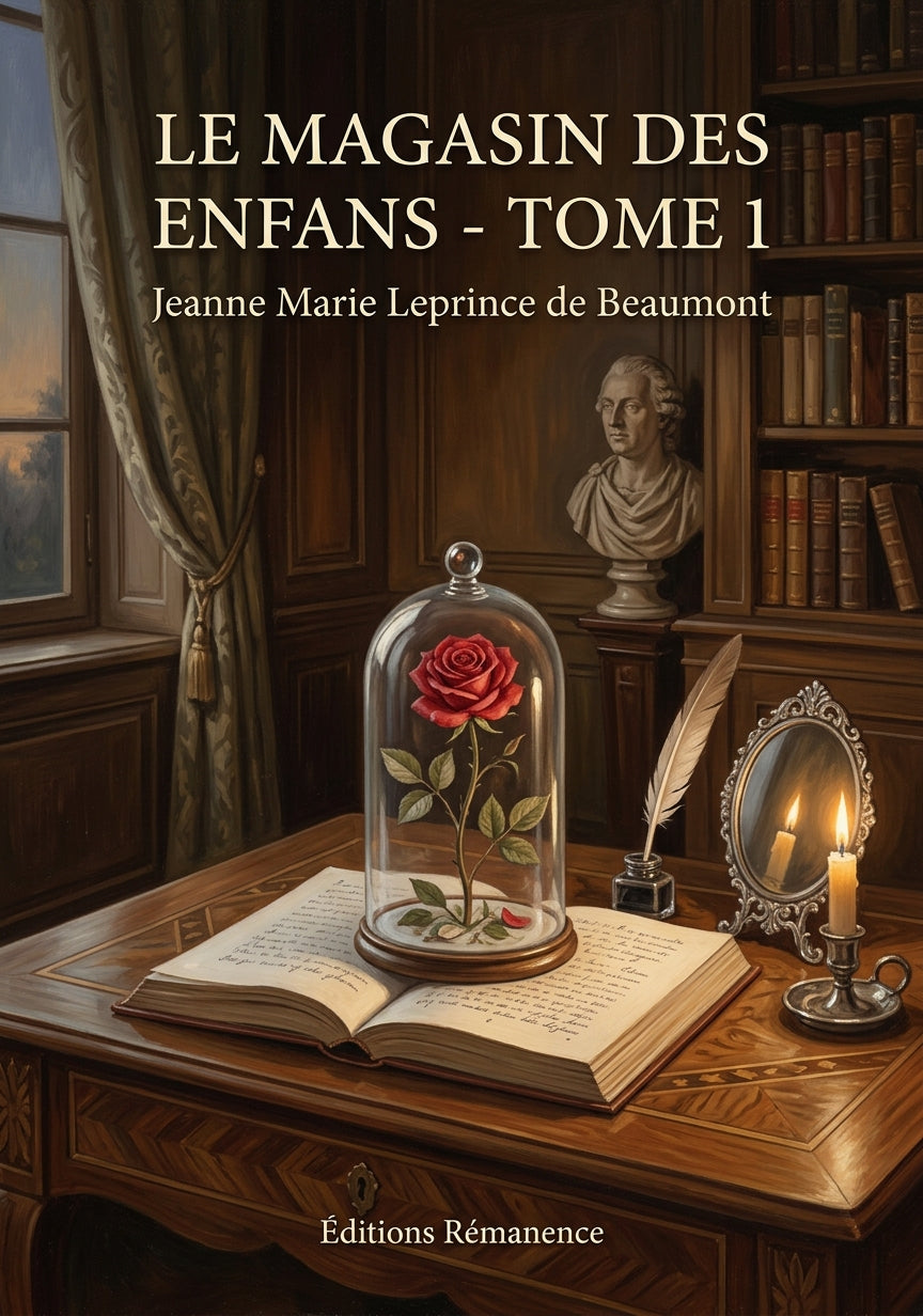 Livre Le Magasin des enfans - Tome 1 par Jeanne Marie Leprince de Beaumont - Couverture - Editions Remanence