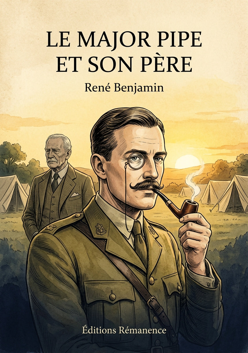 Livre Le Major Pipe et son père par René Benjamin - Couverture - Editions Remanence