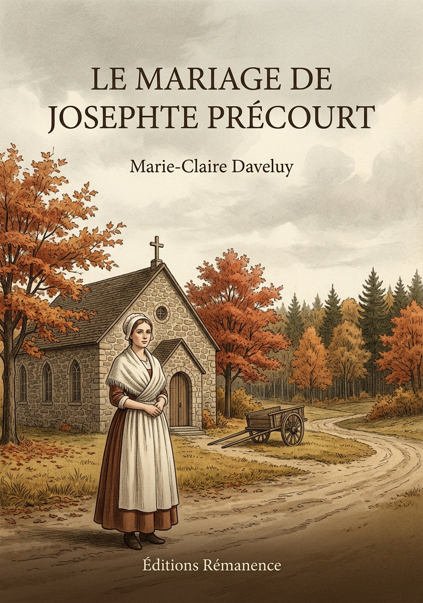 Livre Le mariage de Josephte Précourt par Marie-Claire Daveluy - Couverture - Editions Remanence