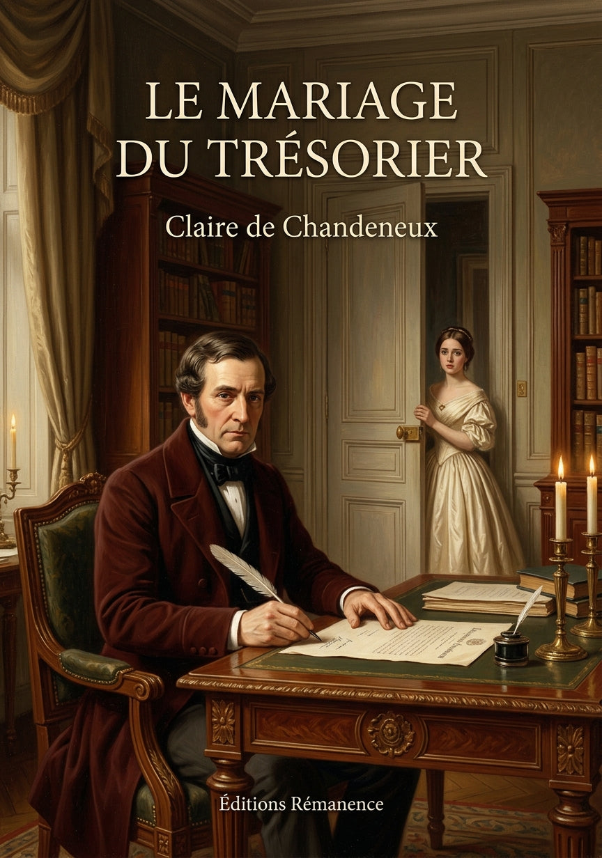 Livre Le Mariage du trésorier par Claire de Chandeneux - Couverture - Editions Remanence