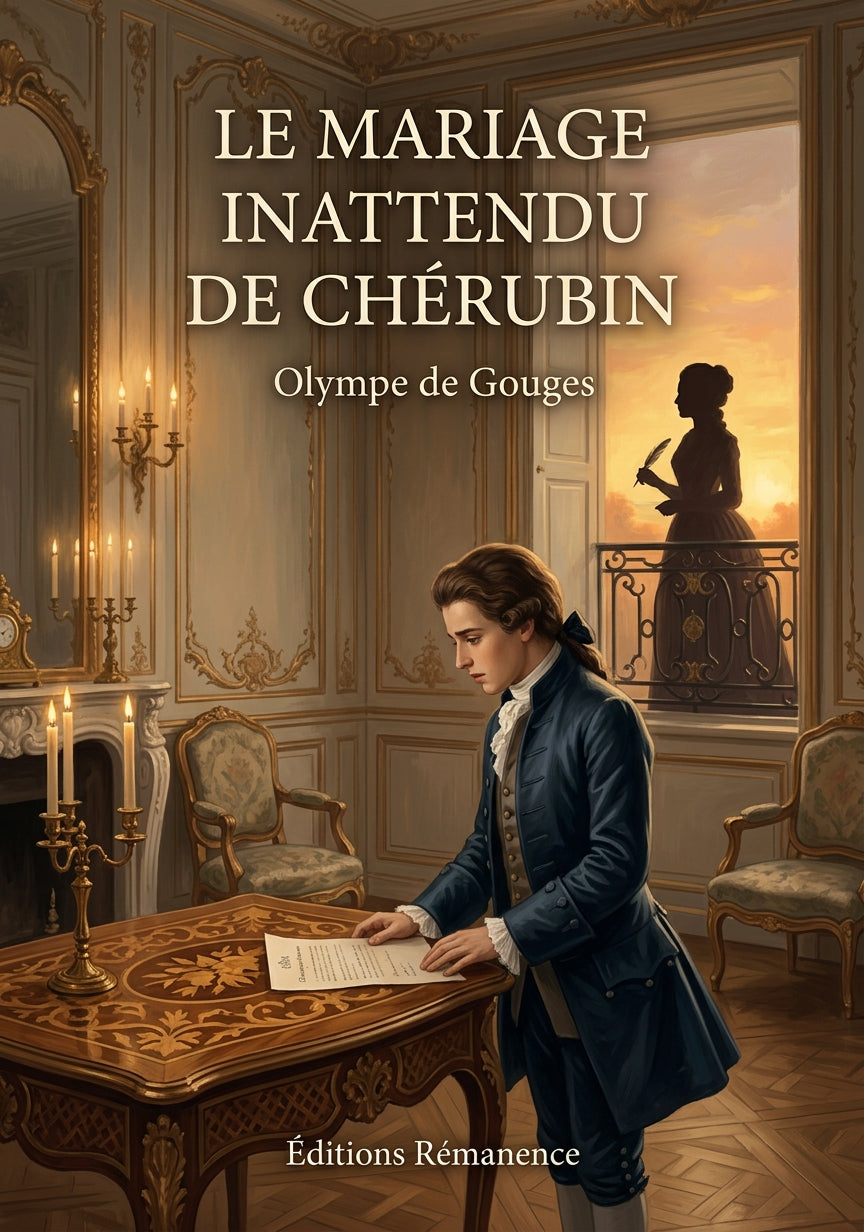 Livre Le Mariage inattendu de Chérubin par Olympe de Gouges - Couverture - Editions Remanence