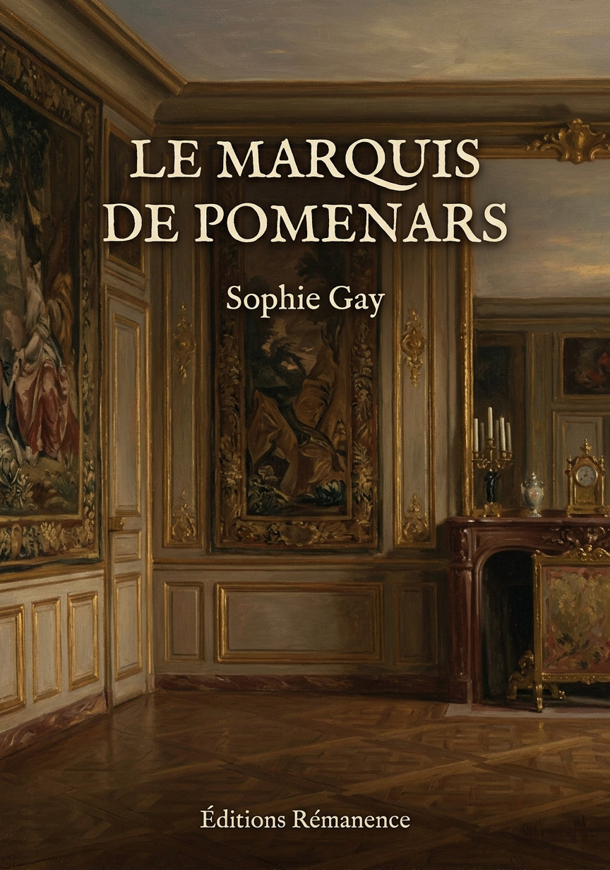 Livre Le Marquis de Pomenars par Sophie Gay - Couverture - Editions Remanence