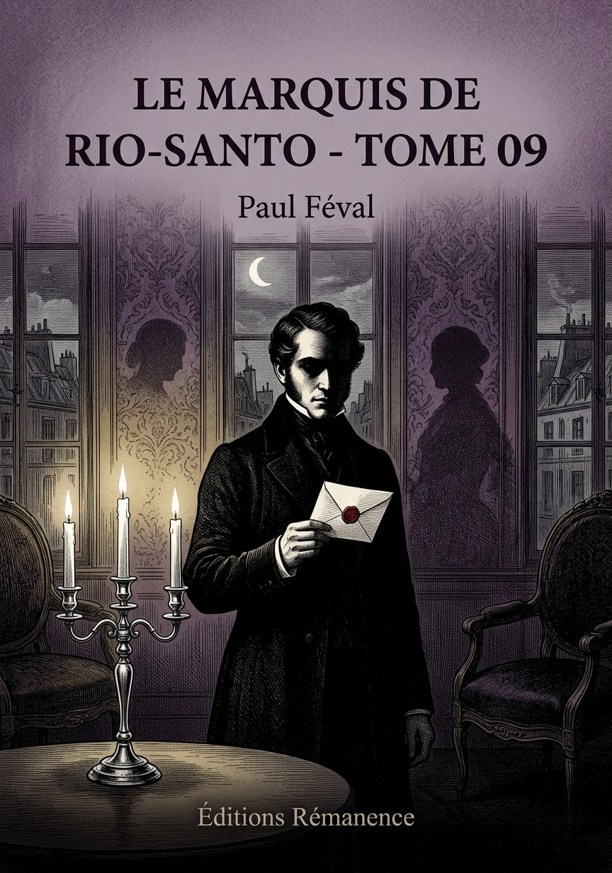 Livre Le Marquis de Rio-Santo - Tome 09 par Paul Féval - Couverture - Editions Remanence