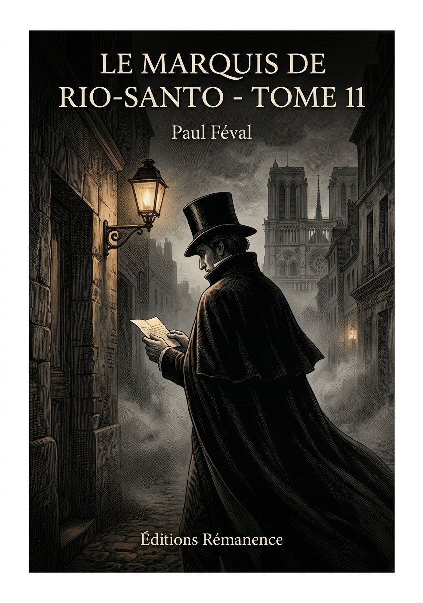 Livre Le Marquis de Rio-Santo - Tome 11 par Paul Féval - Couverture - Editions Remanence