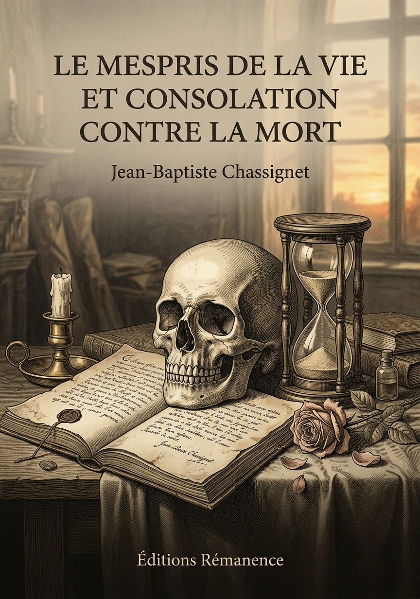 Livre Le Mespris de la vie et consolation contre la mort par Jean-Baptiste Chassignet - Couverture - Editions Remanence