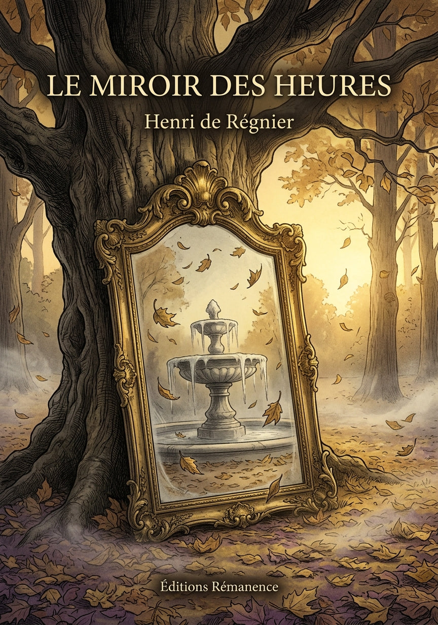 Livre Le Miroir des Heures par Henri de Régnier - Couverture - Editions Remanence