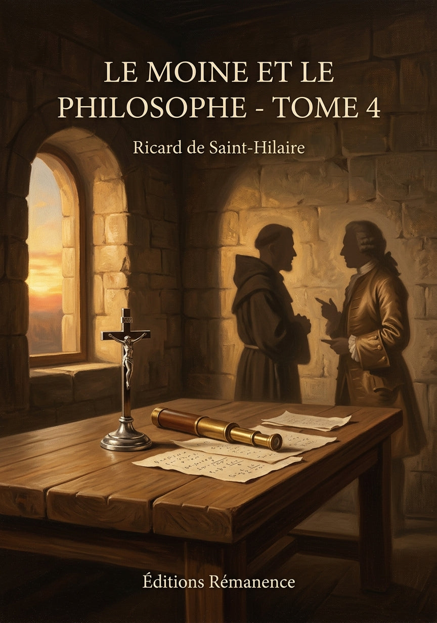 Livre Le Moine et le Philosophe - Tome 4 par Ricard de Saint-Hilaire - Couverture - Editions Remanence