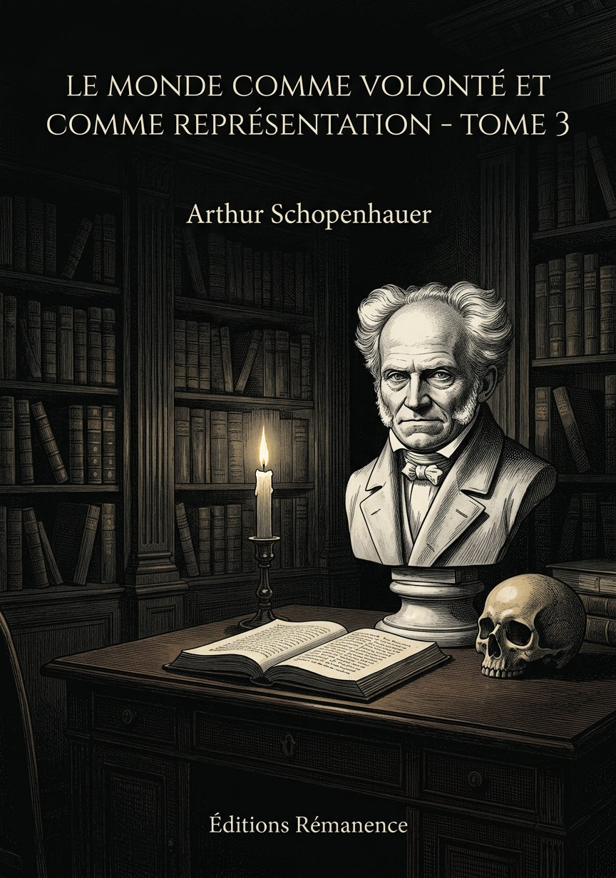 Livre Le Monde comme volonté et comme représentation - Tome 3 par Arthur Schopenhauer - Couverture - Editions Remanence
