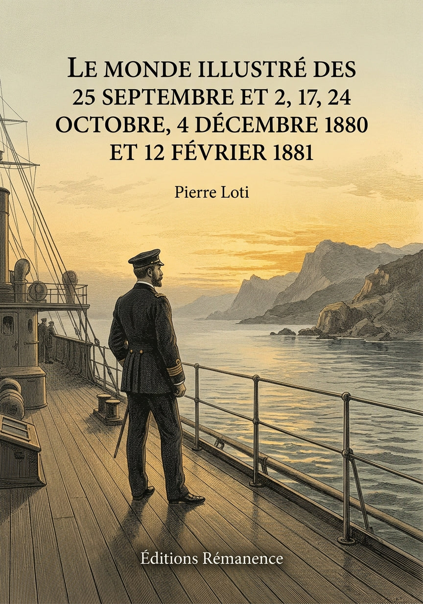 Livre Le Monde illustré des 25 septembre et 2, 17, 24 octobre, 4 décembre 1880 et 12 février 1881 par Pierre Loti - Couverture - Editions Remanence