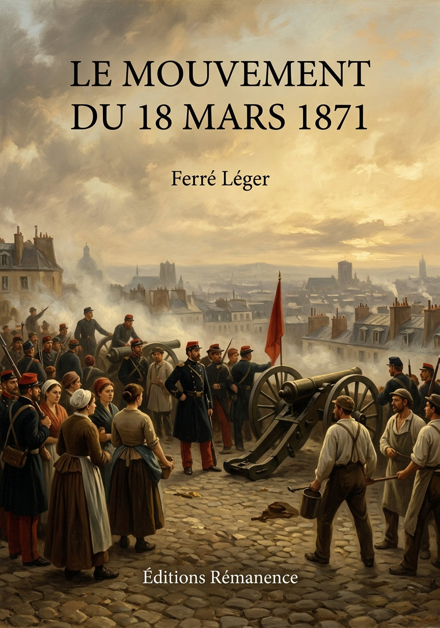 Livre Le mouvement du 18 mars 1871 par Ferré Léger - Couverture - Editions Remanence